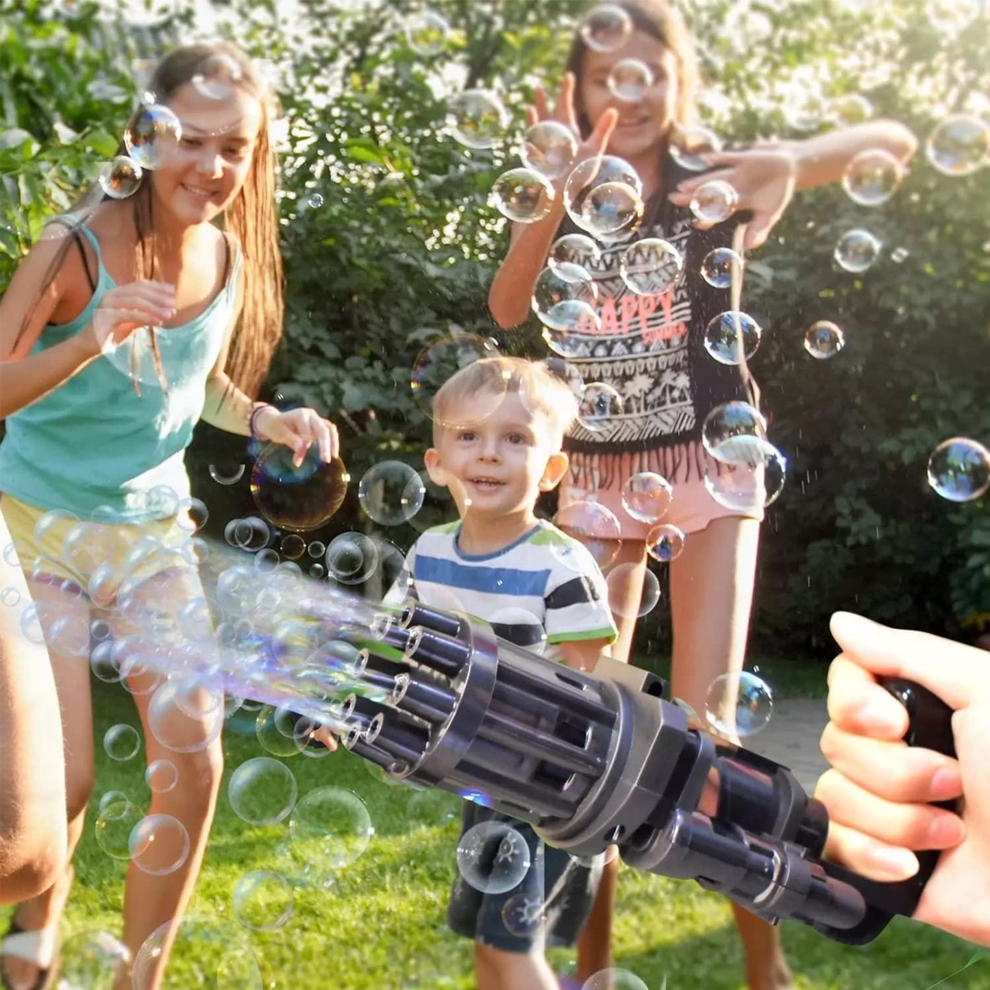 Jollity Life™ Rocket Launcher Electric Bubble Machine Gun