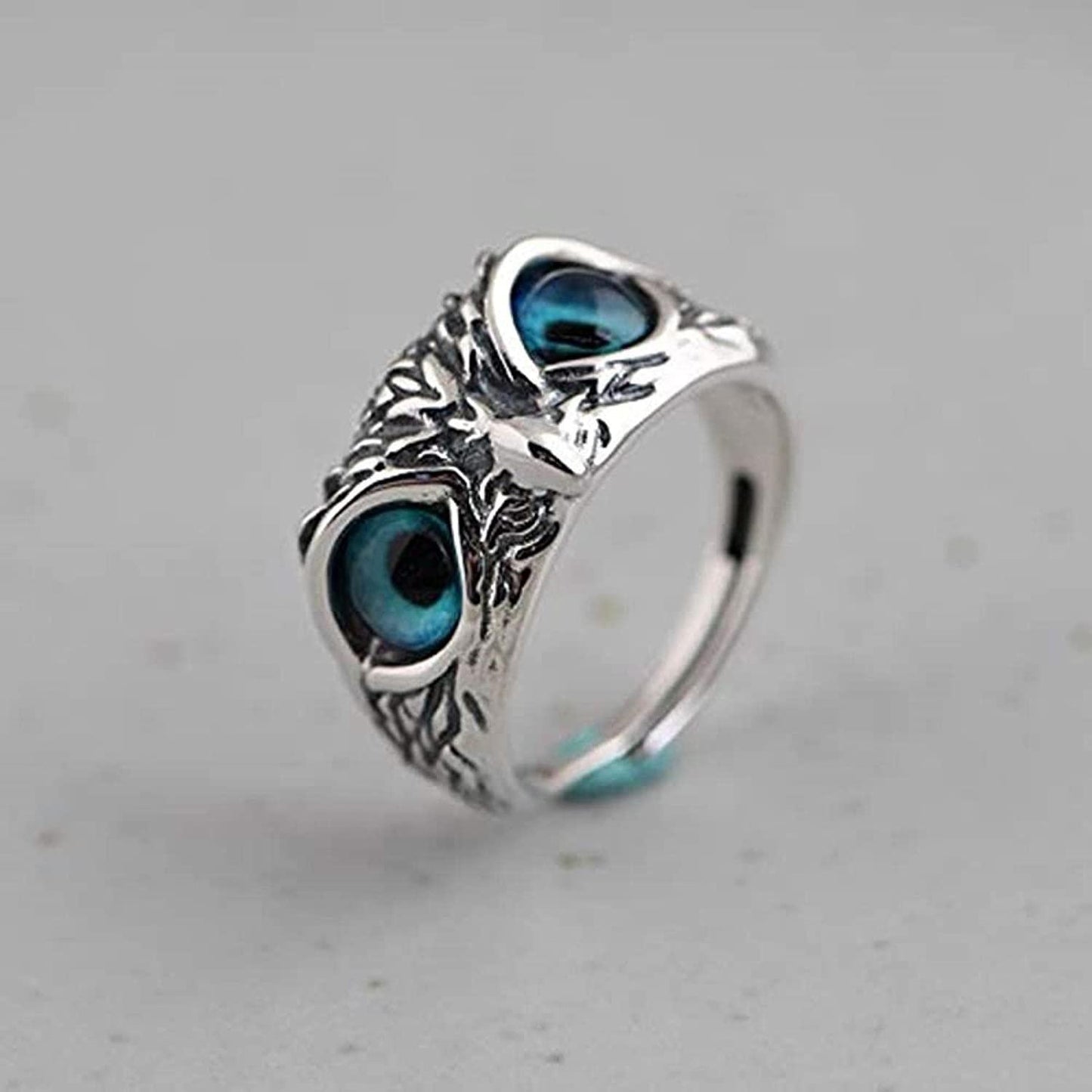 Jollity Life™ Silver Plated Owl Ring (Pack of 2)