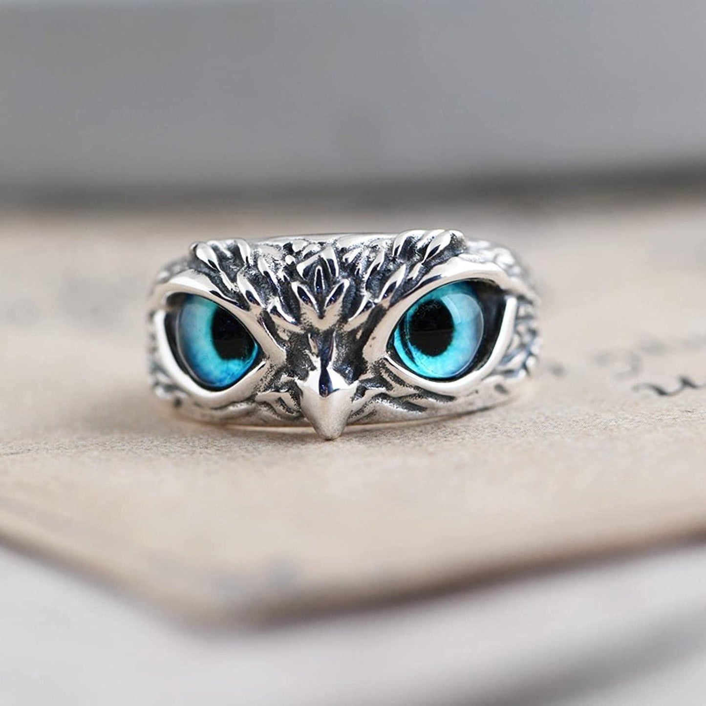 Jollity Life™ Silver Plated Owl Ring (Pack of 2)