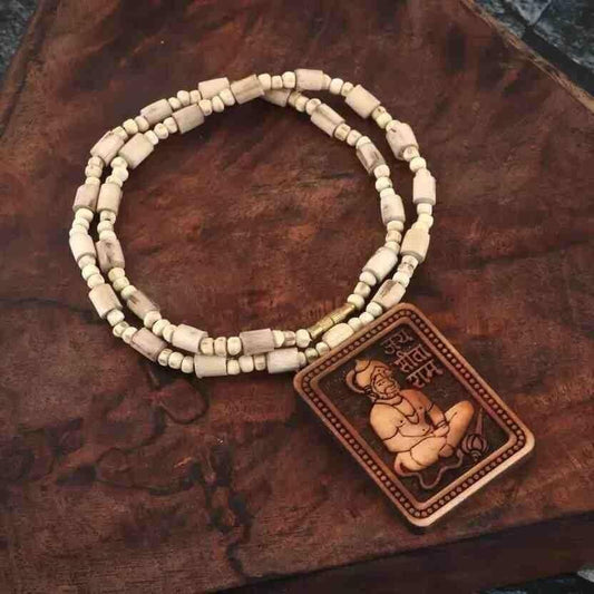 Jollity Life™ Tulsi Kanthi Mala with Hanuman ji Locket Pendant (Pack of 2)
