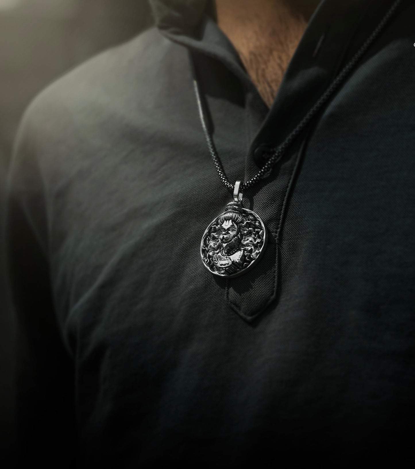 Jollity Life™ Hanuman ji Pendant (with Silver Chain )