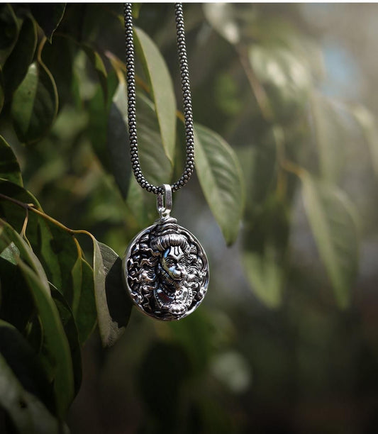 Jollity Life™ Hanuman ji Pendant (with Silver Chain )