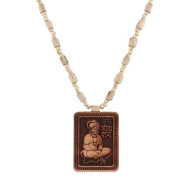 Jollity Life™ Tulsi Kanthi Mala with Hanuman ji Locket Pendant (Pack of 2)