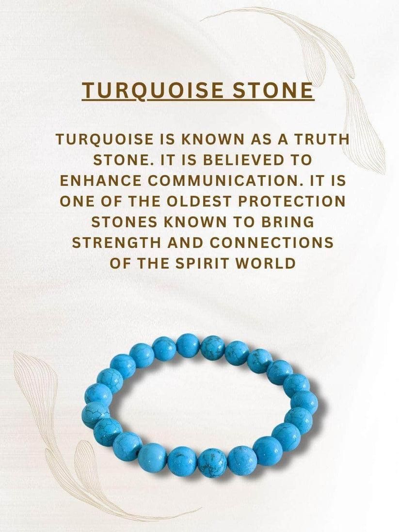 Jollity Life™ Firoza (Turquoise) Stone Beads Bracelet