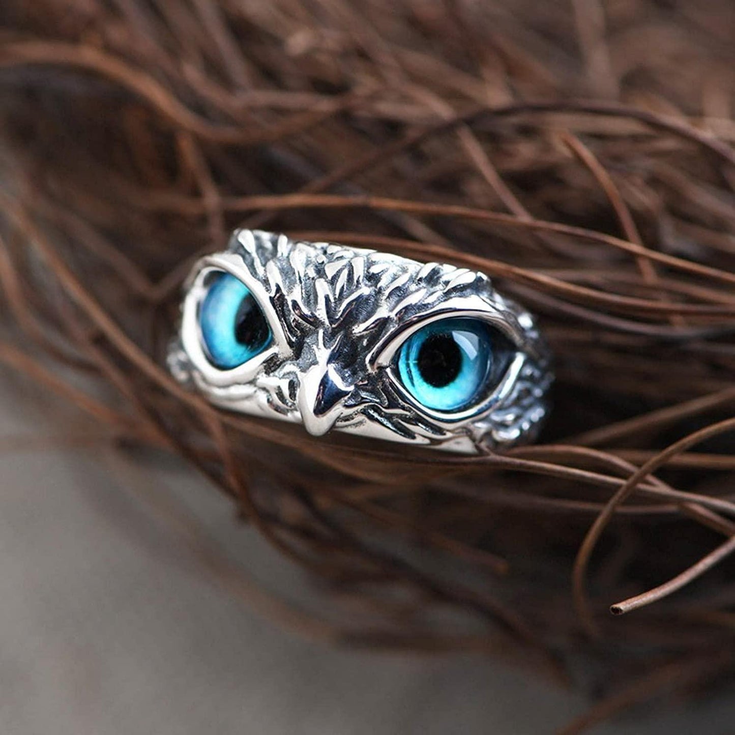 Jollity Life™ Silver Plated Owl Ring (Pack of 2)