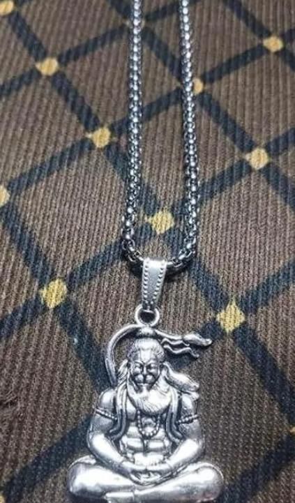 Jollity Life™ Hanuman ji Silver Locket With Chain