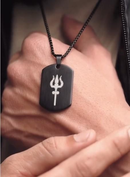 Jollity Life™ Mahadev Trishul Pendant with Chain