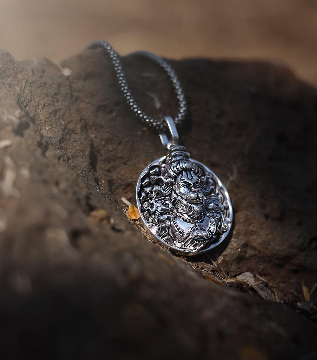 Jollity Life™ Hanuman ji Pendant (with Silver Chain )