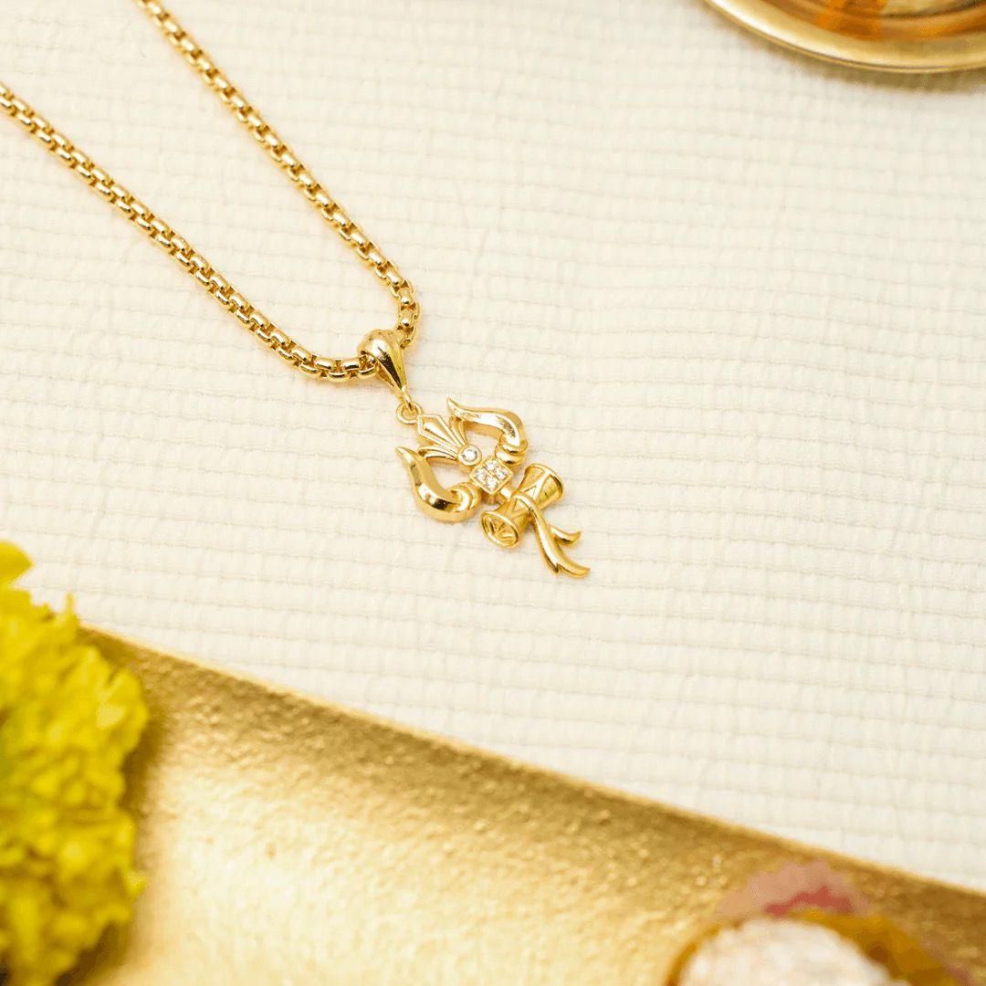 Jollity Life™ Trishul Pendant with Chain