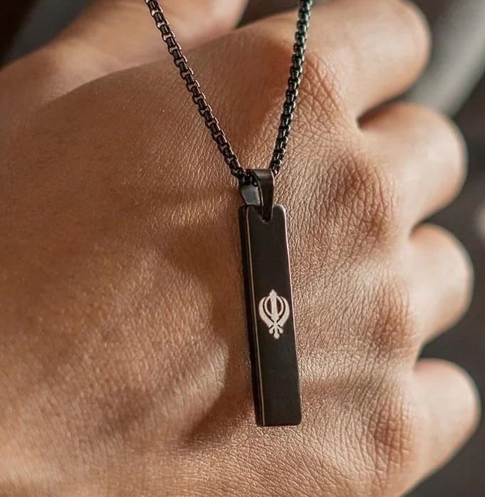 Jollity Life™ Khanda Spiritual Mini Tag Chain